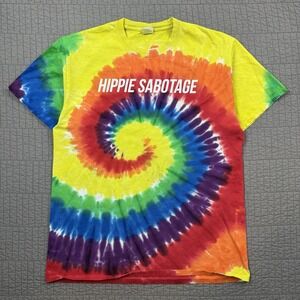 Hippie Sabotage T Shirt Men Large Tie Dye Chasing The Wild Tour Music Band Tee